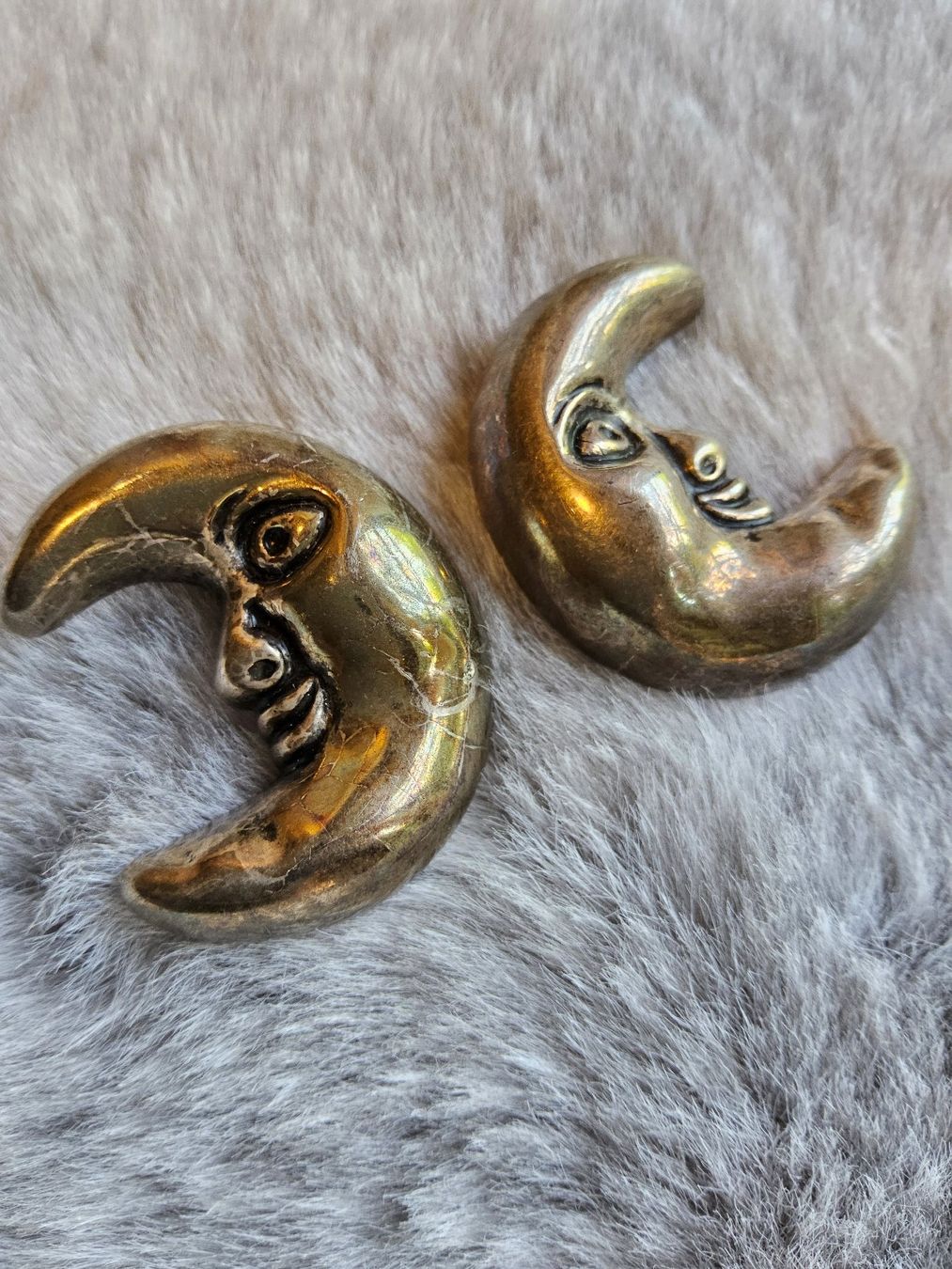 Orecchini pendenti & Orecchini a lobo: Vintage versilberte Halbmond Ohrclips – Usato da Zürich venduto da SciTec 7