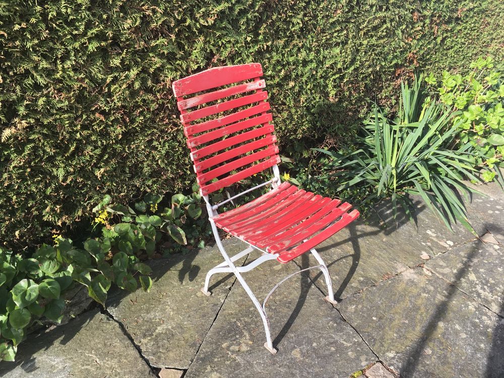 GartenKlappstuhl rot Kaufen auf Ricardo