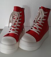 Rote  Plateau Sneaker Gr. 40