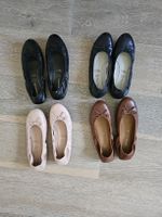 Tamaris Ballerinas Leder Damen Grösse 38 Schwarz Rosa Braun