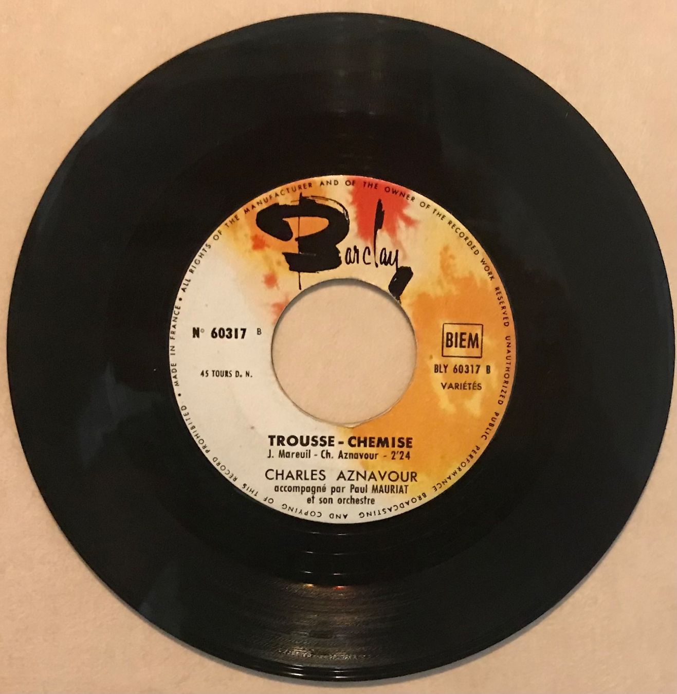 Dischi in vinile: CHARLES AZNAVOUR - ALLELUIA – Usato da Bussigny venduto da vinyl-pas-cher 1