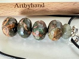 Silber 925 Blutjaspis Anhänger -  Kraft der Natur - Unikat