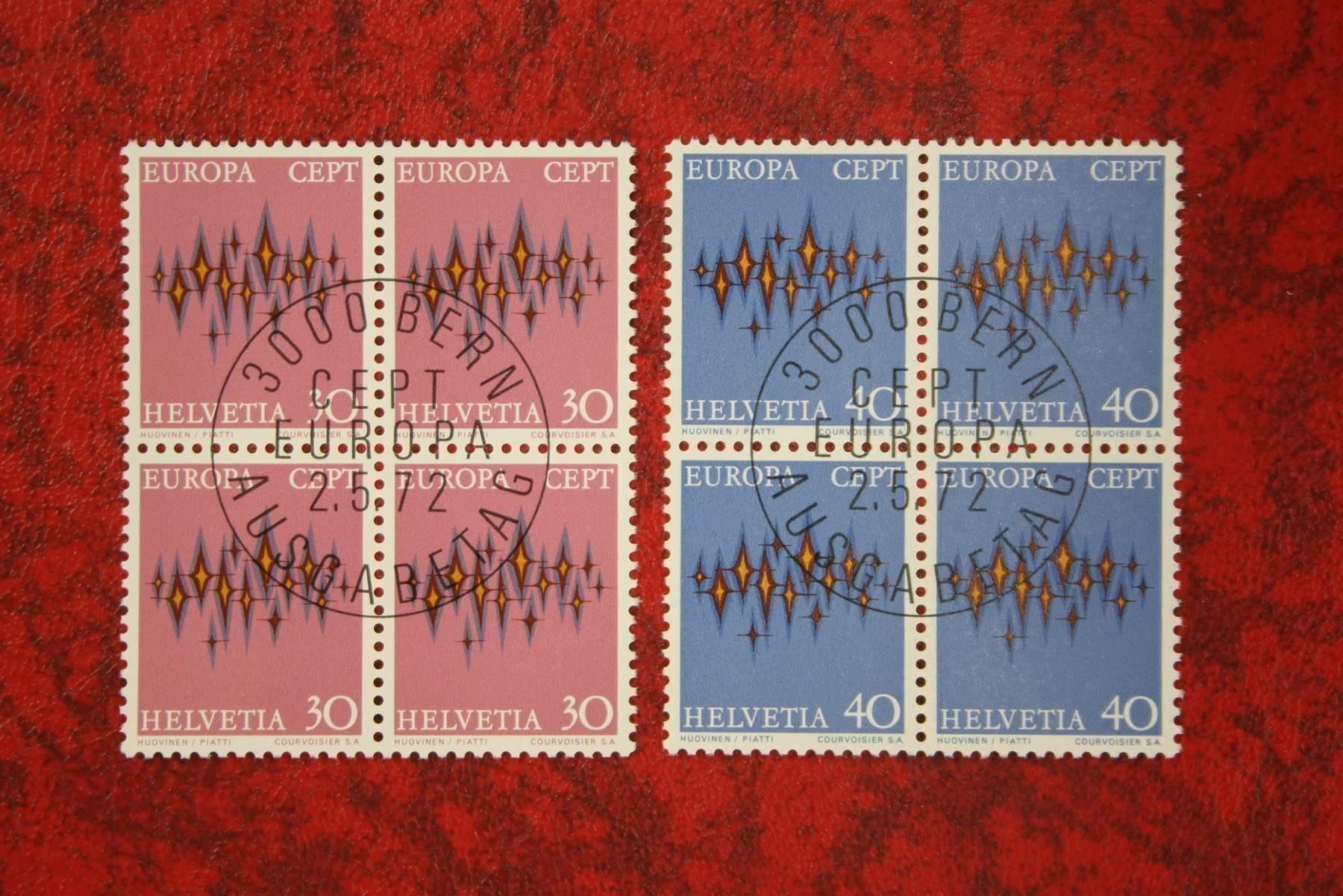 Tous les timbres: 1972: 509+510 4er-Block Et. mit Gummi – Neuf (Voir description) à Deitingen par Lglobi