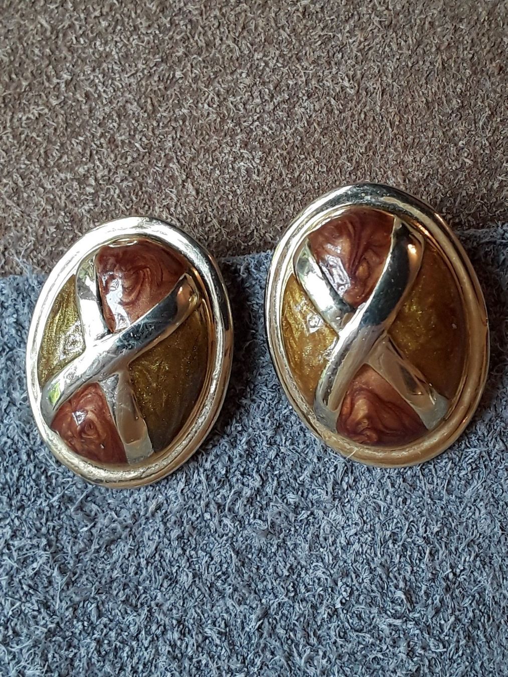 Ohrringe & -stecker: Vintage 80er Email Ohrclips NEU – Neu (gemäss Beschreibung) aus Zürich von helsan 7