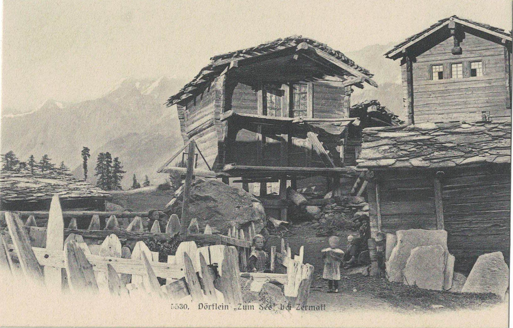 Ansichtskarten: Zermatt VS Zum See Nr.5530 , ca.1900 – Gebraucht aus Solothurn von Bepposol