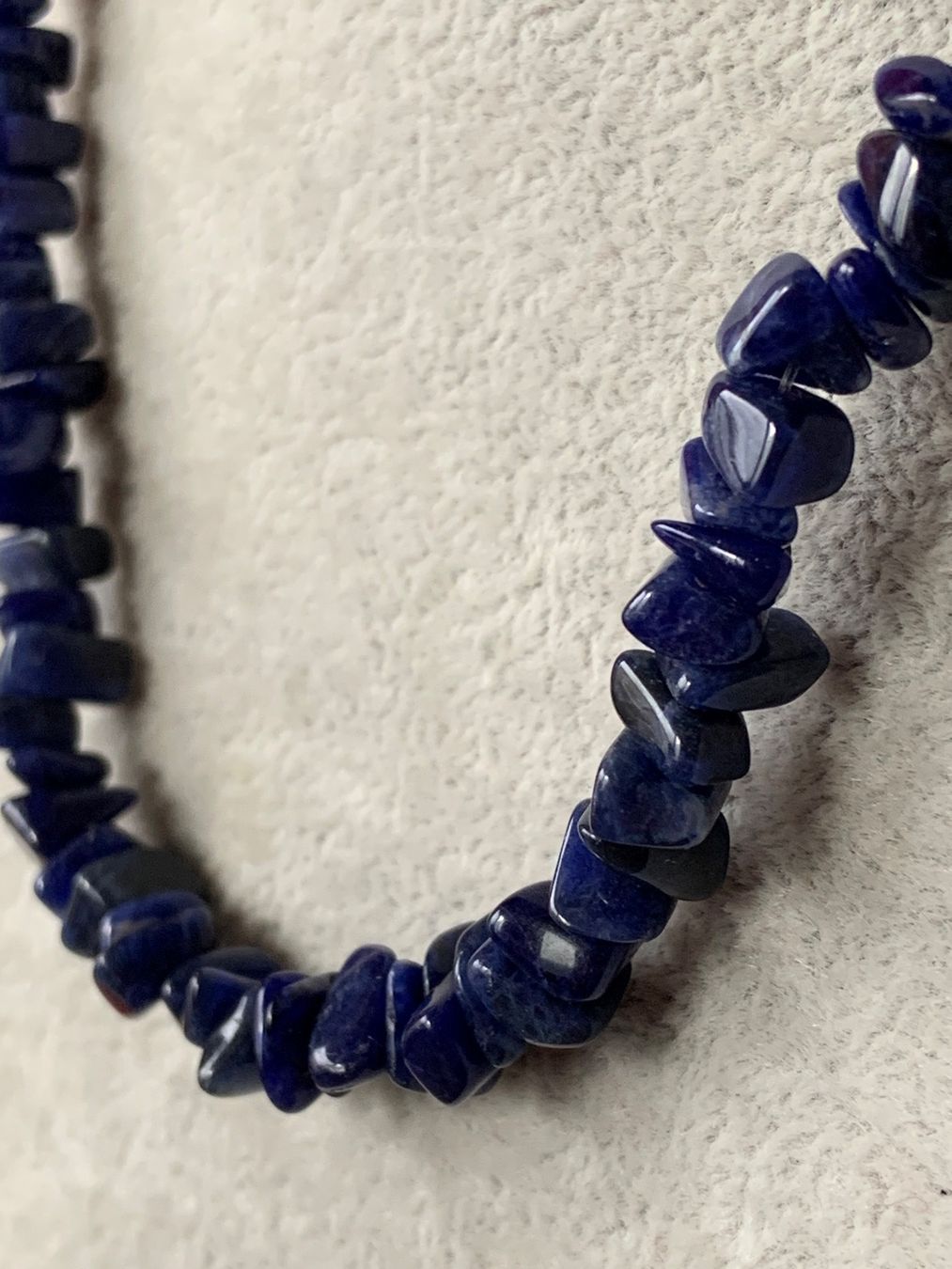Ketten: Lapislazuli-Kette kurz (46 cm) – Gebraucht aus Laufen von belleskulptur 7