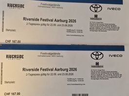 Riverside Aarburg 2-Tagespass gültig für 22.+23.08.2026