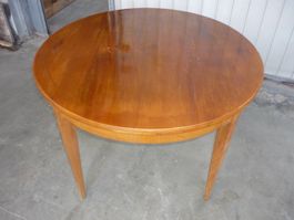 Alter Runder Tisch Massivholz mit Intarsien guter Zustand