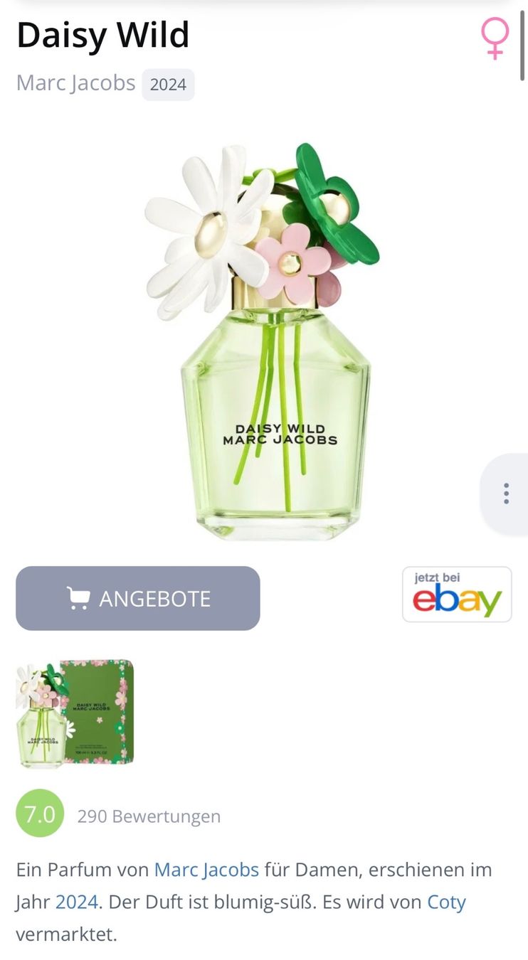 Marc Jacobs Parfums & Eau de Toilette: Marc Jacobs Daisy Wild -EDP - Duftprobe 2ML – D'occasion à Zürich par deruja 3