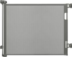 Ausziehbares Treppenschutzgitter 0–150 cm Grau für Babys