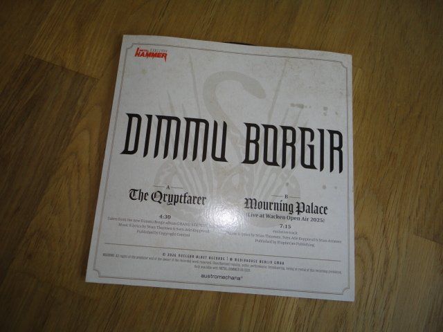 Schallplatten: VINYL SINGLE DIMMU BORGIR – Neu (gemäss Beschreibung) aus teufen von Donschabl 1