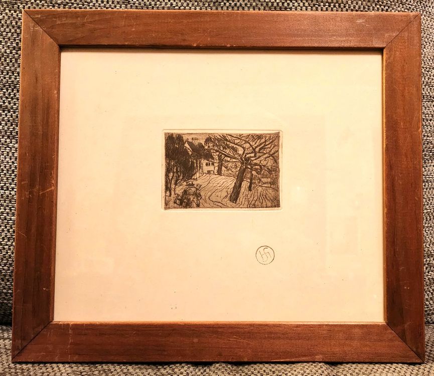 Original Radierung von Hans Sandreuter (1850 1901) Kaufen auf Ricardo