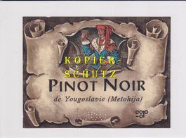 Etikette - Pinot Noir de Yugolavie 1966 (Metohija) /bd