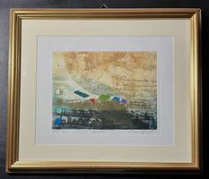 Original Bild Radierung NISSAN ENGEL, E.A. 16/25 "Ariette"