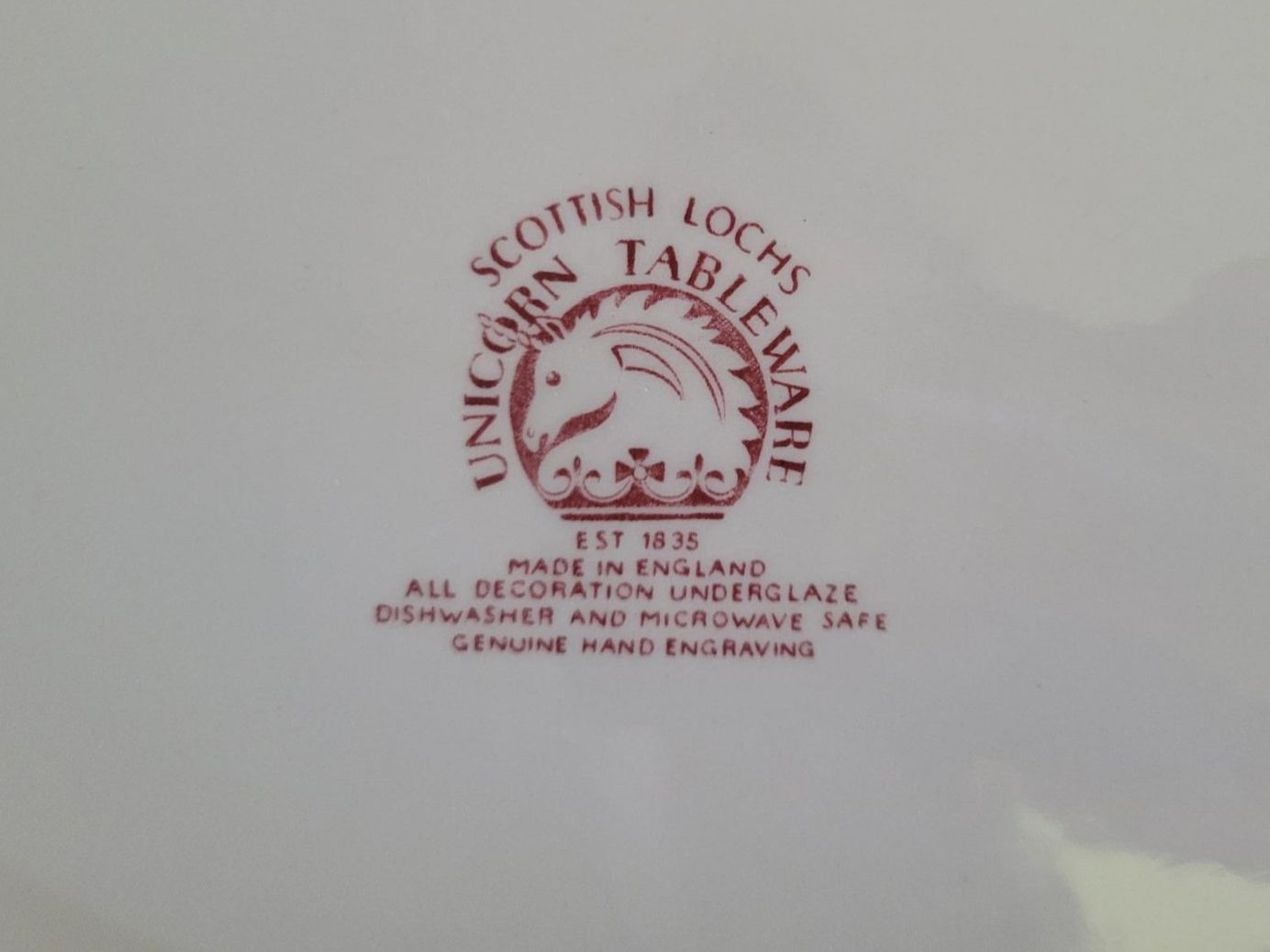 Piatti di portata: Servierteller von SCOTTISH LOCHS UNICORN TABLEWARE – Usato da Zürich venduto da HelloSunshine8048 1