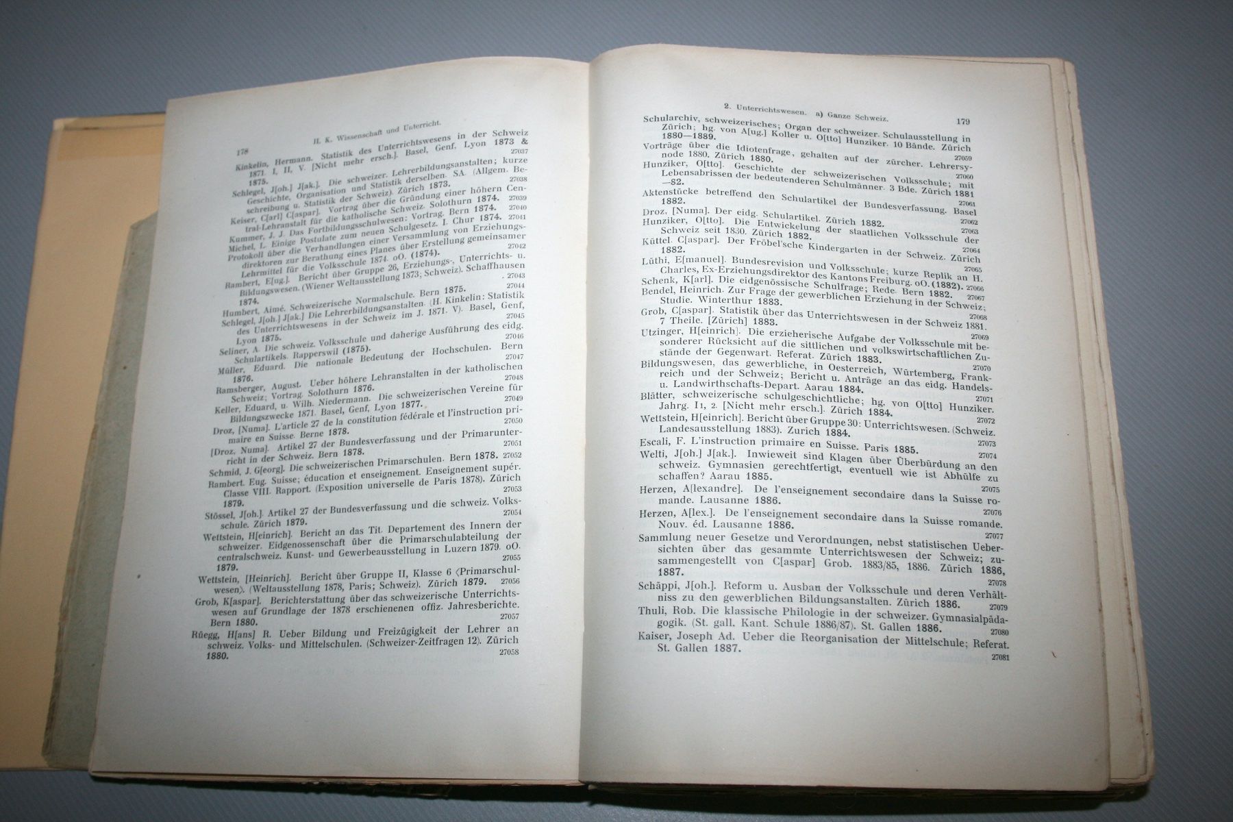 Libri: H. BARTH: Bibliographie der Schweizer Geschichte, 3. Bd 1915 – Usato da Schaffhausen venduto da Kartenprofi 4