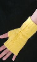 Pulswarmer Hand Stulpen 100% Alpaka Wolle Natur weich Warm!!