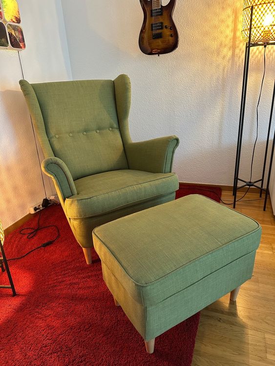 Ikea Ohrensessel mit Hocker Kaufen auf Ricardo