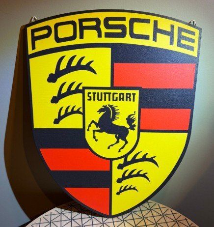 Insegne: Porsche Schild Logo Wappen – Nuovo (secondo la descrizione) da Widnau venduto da Senna7