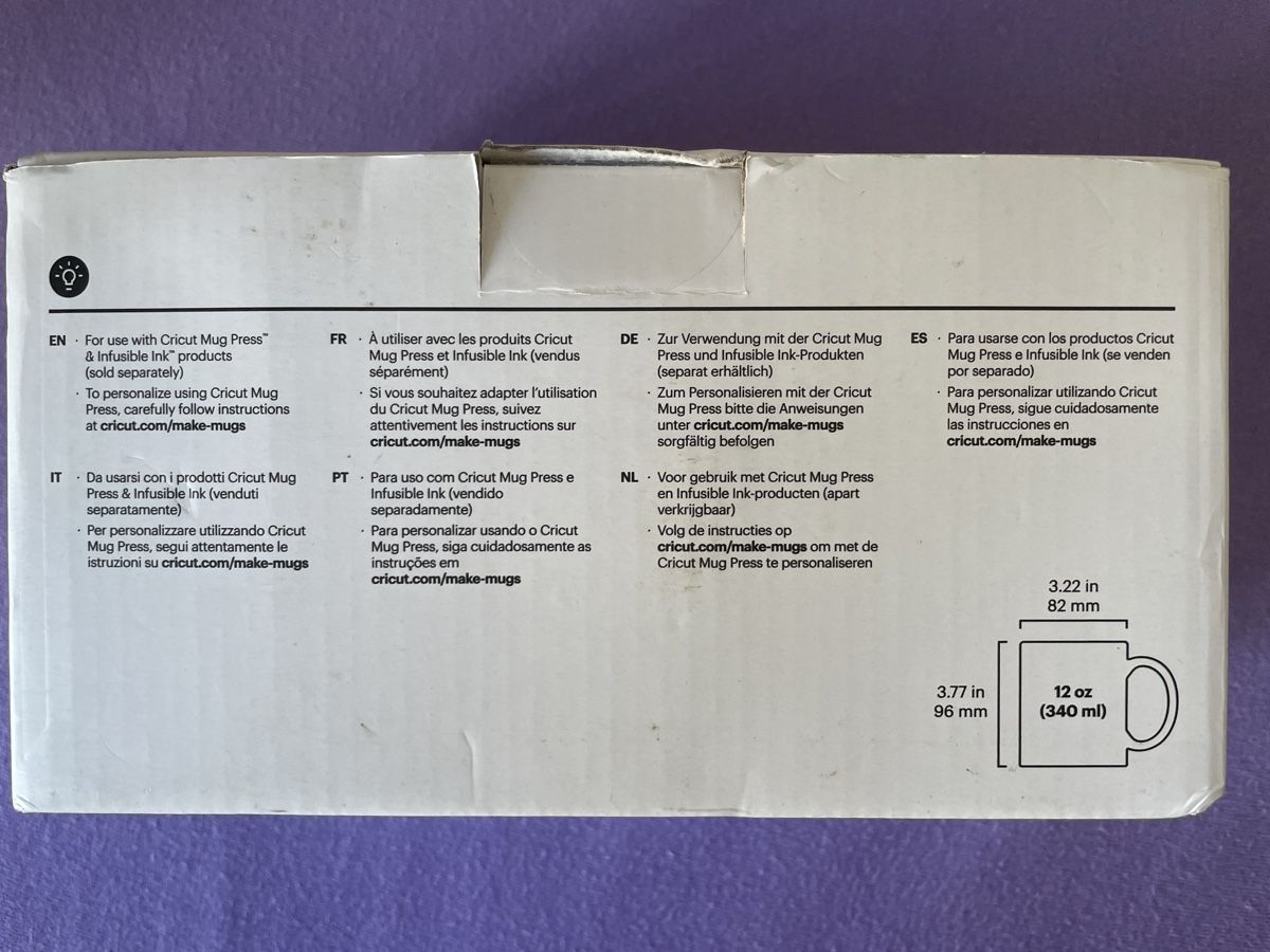 Tazze: Keramiktassen weiss – Nuovo e nell'imballaggio originale da Luzern venduto da madameglaser 1