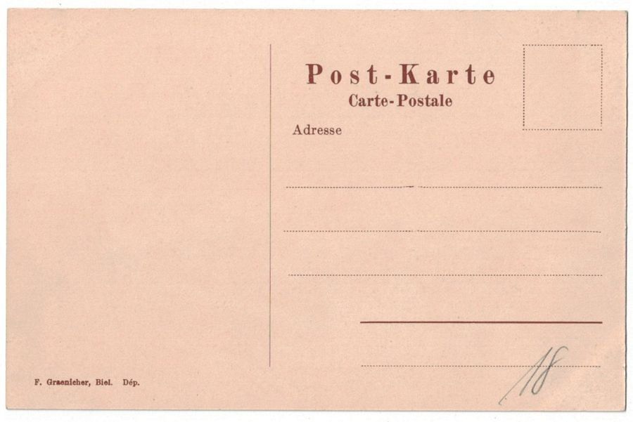 Cartoline postali: Biel und die Alpen, um 1920 – Usato da Frauenfeld venduto da POML 1