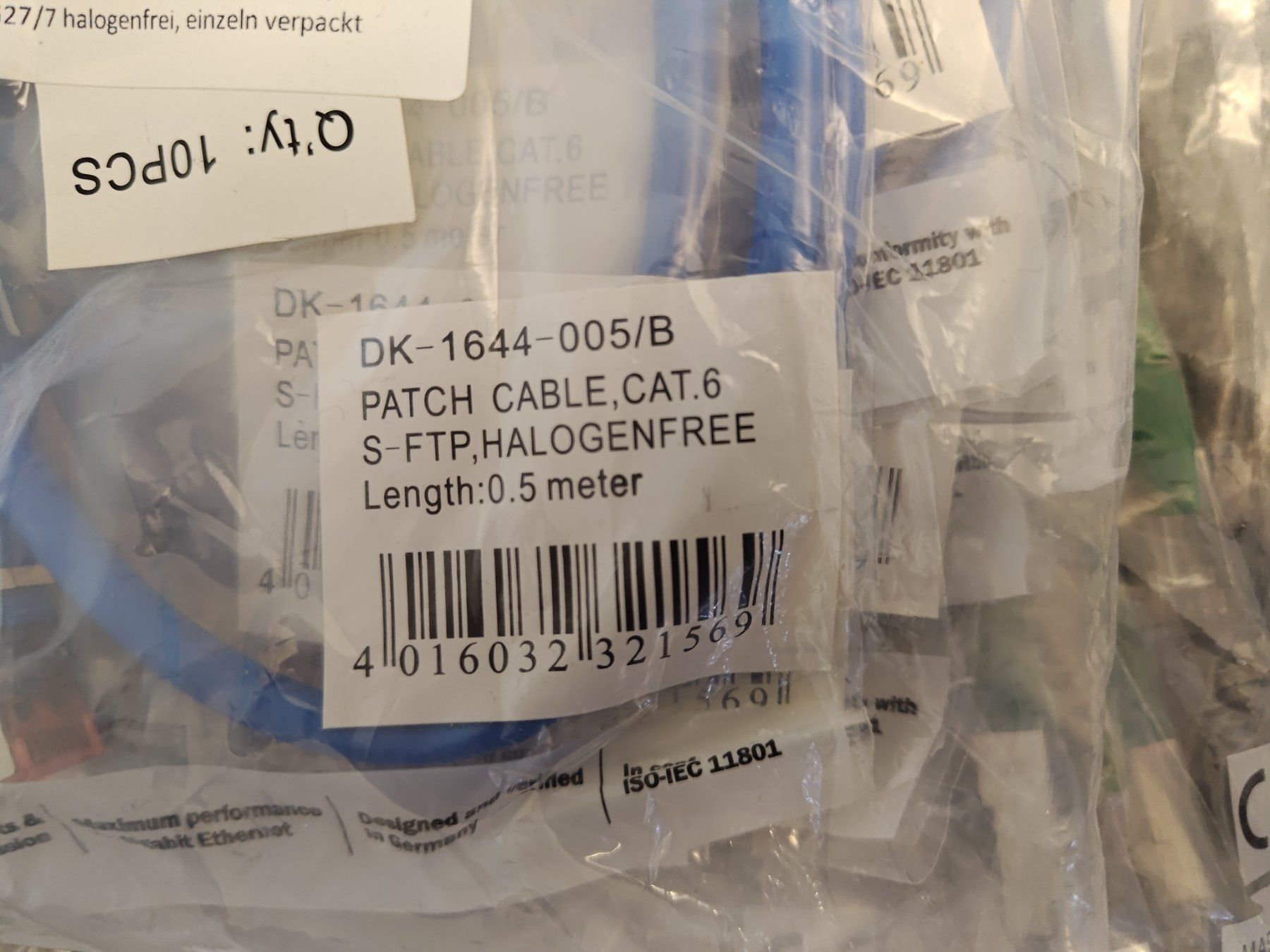Kabel: 40x 0.5 Meter LAN Kabel RJ45 CAT6 – Neu und originalverpackt aus Sumiswald von inf_r9tx 2