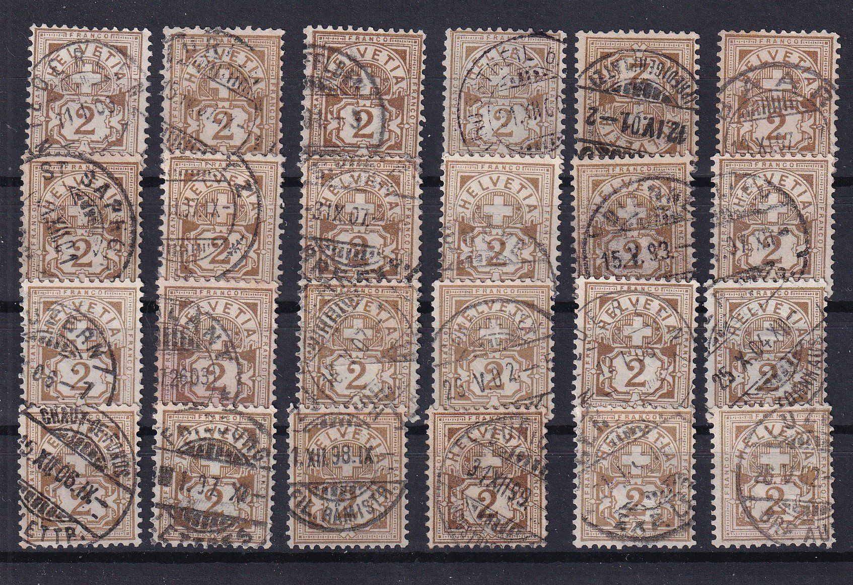 Alle Briefmarken: 2 Karten Wertziffern "2" und "5"+++ – Gebraucht aus Samnaun-Compatsch von Muckimu 1