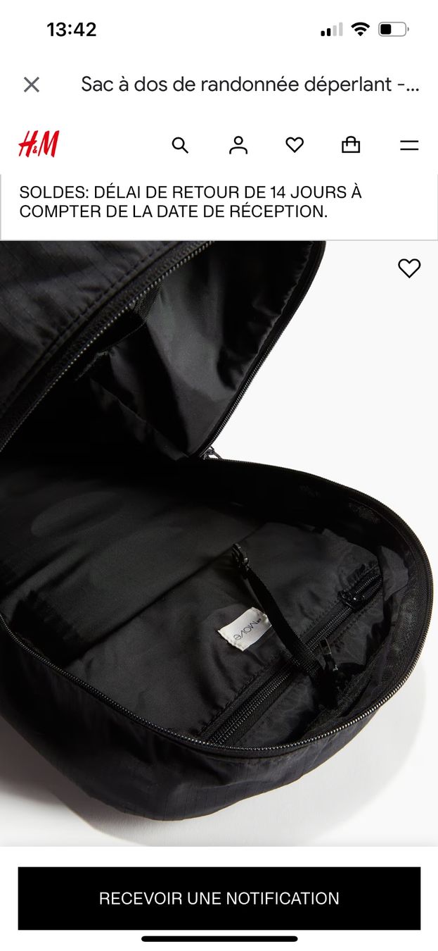 H&M Zaini: SAC À DOS DE RANDONNÉE DÉPERLANT – Nuovo (secondo la descrizione) da Lugnorre venduto da jul_lnh6 3