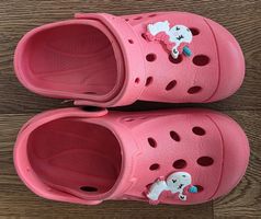 Sommer-Clogs für Mädchen, Grösse 31, Pink mit Einhorn🦄