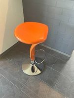 Barhocker orange Leder