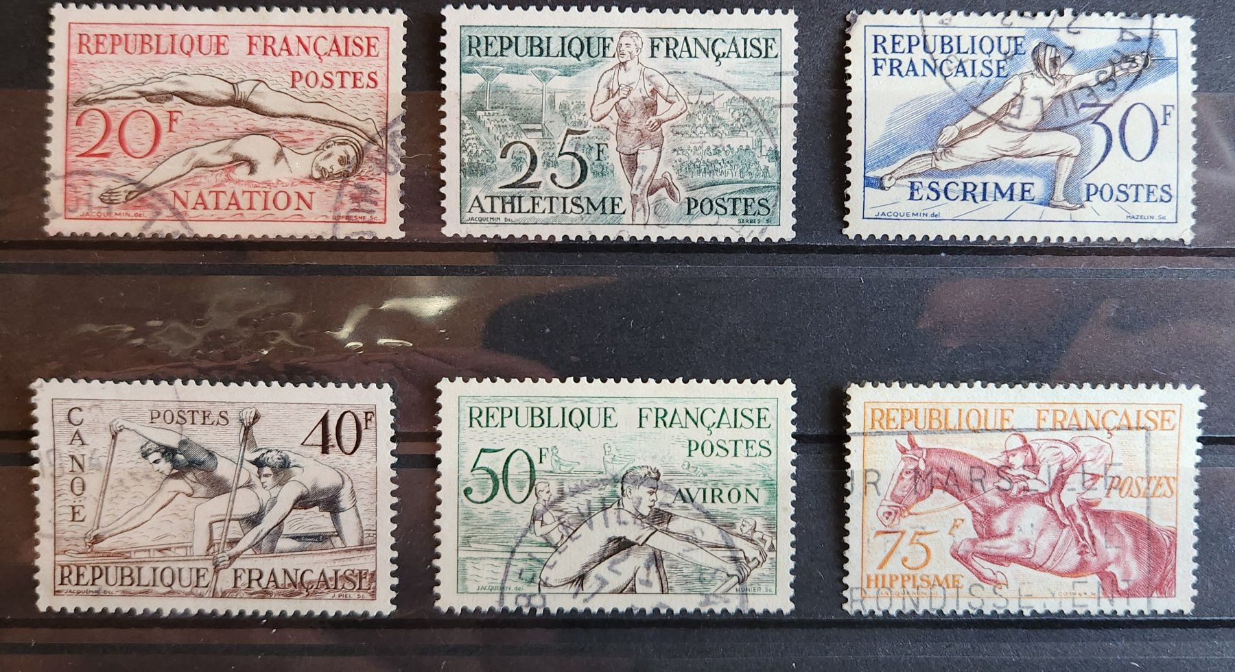 Tous les timbres: Frankreich-Mi 978-983 Satz ● – D'occasion à Hittnau par stamps_and_coins