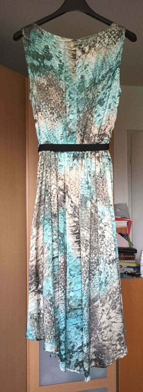 Vestiti: Robe soirée Dune by Dune satin python turquoise brun beige S – Nuovo (secondo la descrizione) da Genève venduto da Libellule477