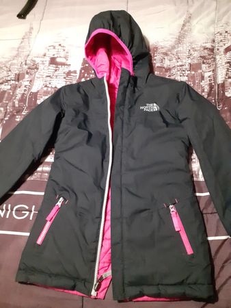 The North Face Jacke schwarz pink Kapuze guter Zustand