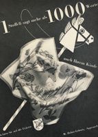 Vintage Reklame, Stoffels Tüechli, Appenzell, 1951