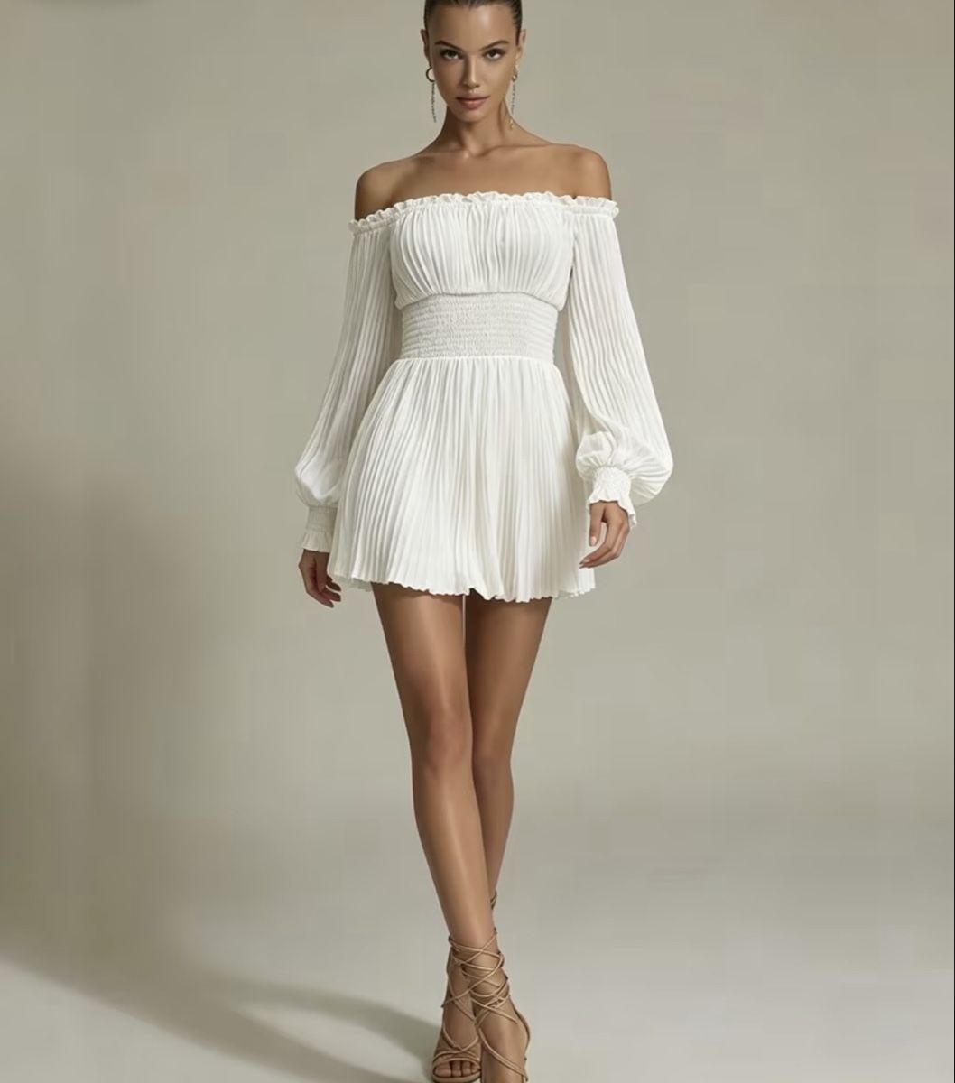 Vestiti: Robe plissée abricot à plis taille M – Nuovo (secondo la descrizione) da Chancy venduto da dia_tb2t 2