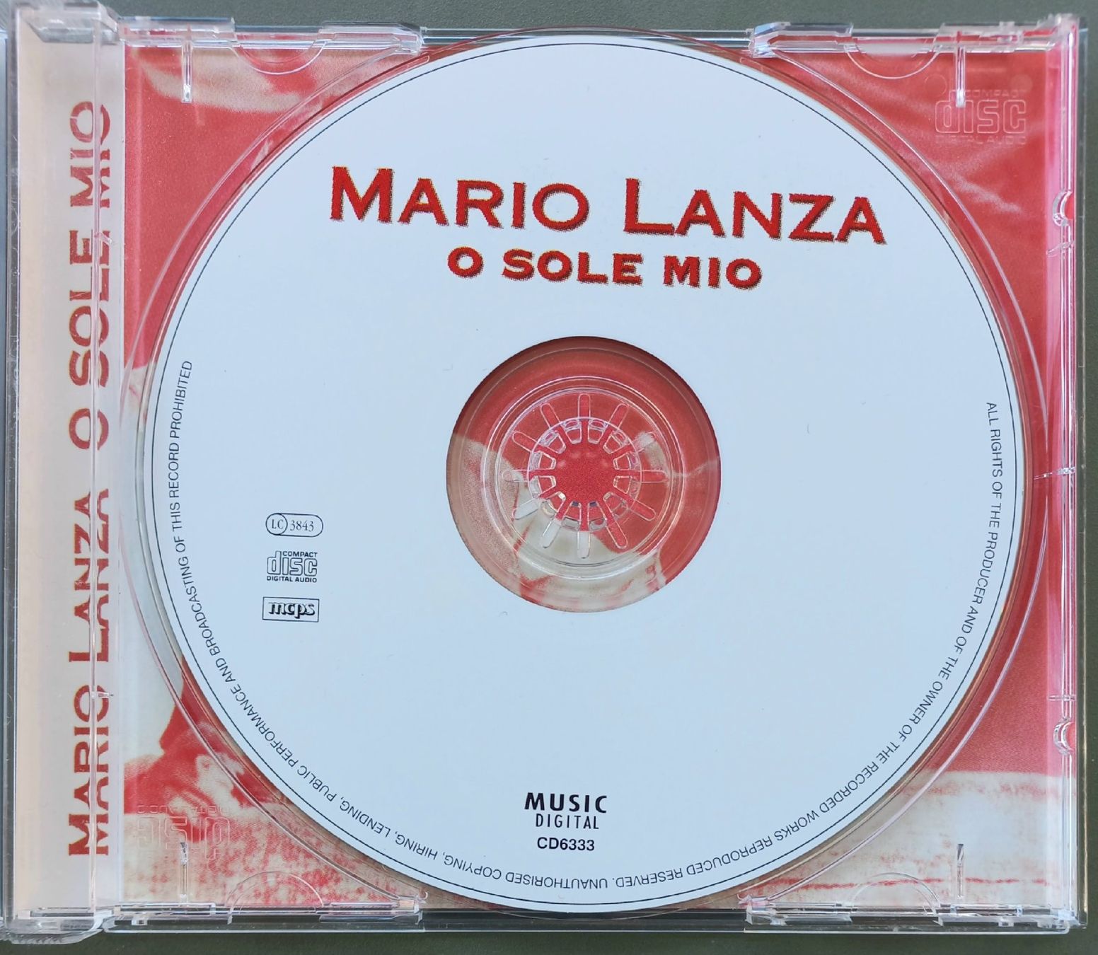 CD: CD - Mario Lanzo - O sole mio – Usato da Niederuzwil venduto da lubimaja 1