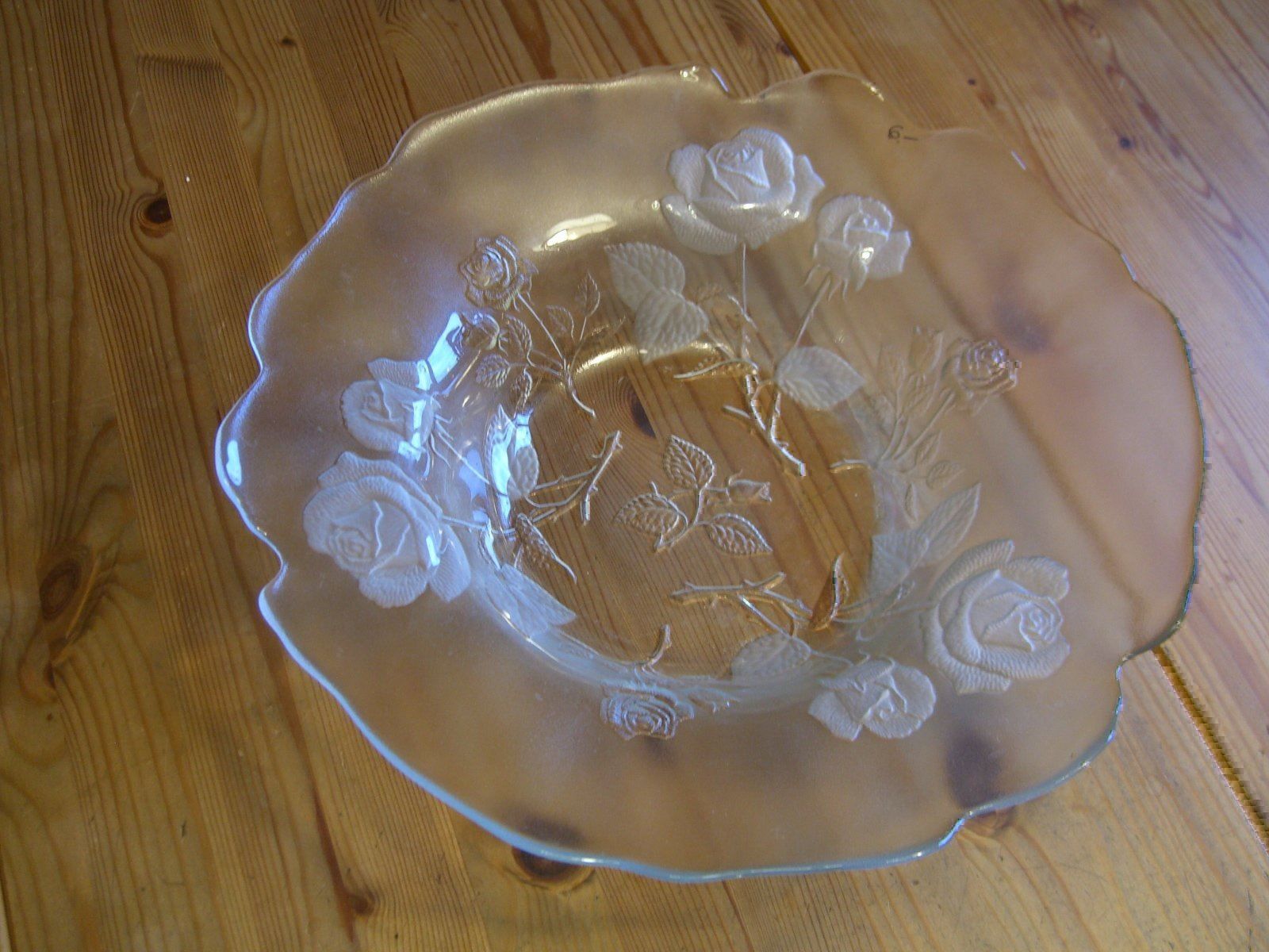 Schalen: wunderschöne, grosse Glasschale für Obst – Gebraucht aus Winterthur von Gaia