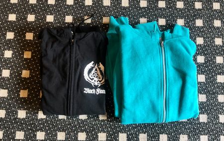 2 x Hoodie, Grösse L, Hellblau & Schwarz, Neu