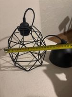 Schwarze Ikea Lampe, Durchmesser ca. 20 cm