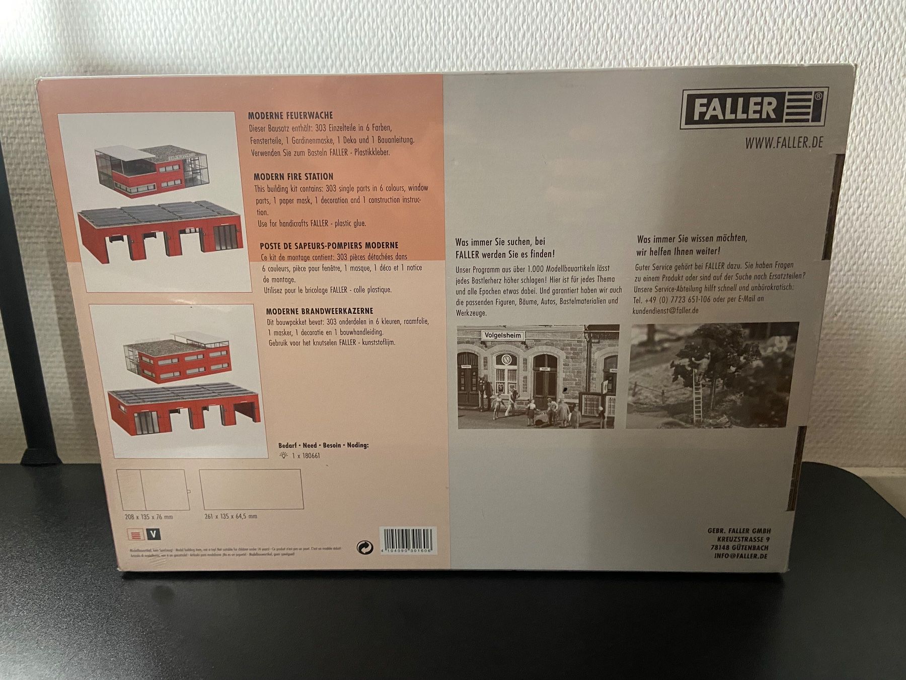 Faller Modellini di ferrovie: Faller 130160 - Moderne Feuerwache NEU – Nuovo e nell'imballaggio originale da Luzern venduto da Mobahn_Schwarzenberg 1