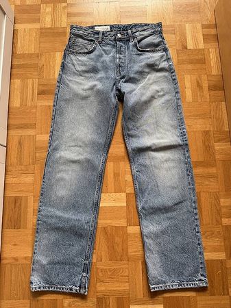 Zara Straight Leg Jeans, Grösse 38, blau