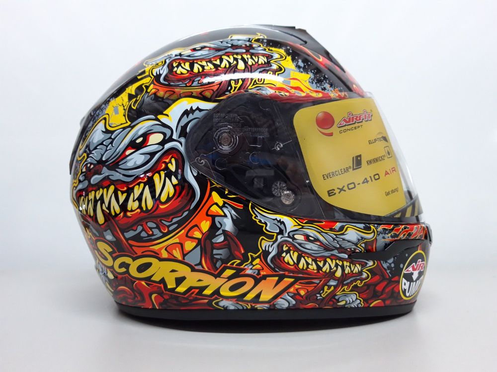 Casques & visières: Scorpion Exo-410 Air Hellhound Gr.S (56cm) – Neuf avec emballage d'origine à Schänis par alegra8853 2