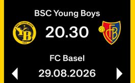 YB - FC Basel Sektor D Stehplatz Ticket 29.08.2026