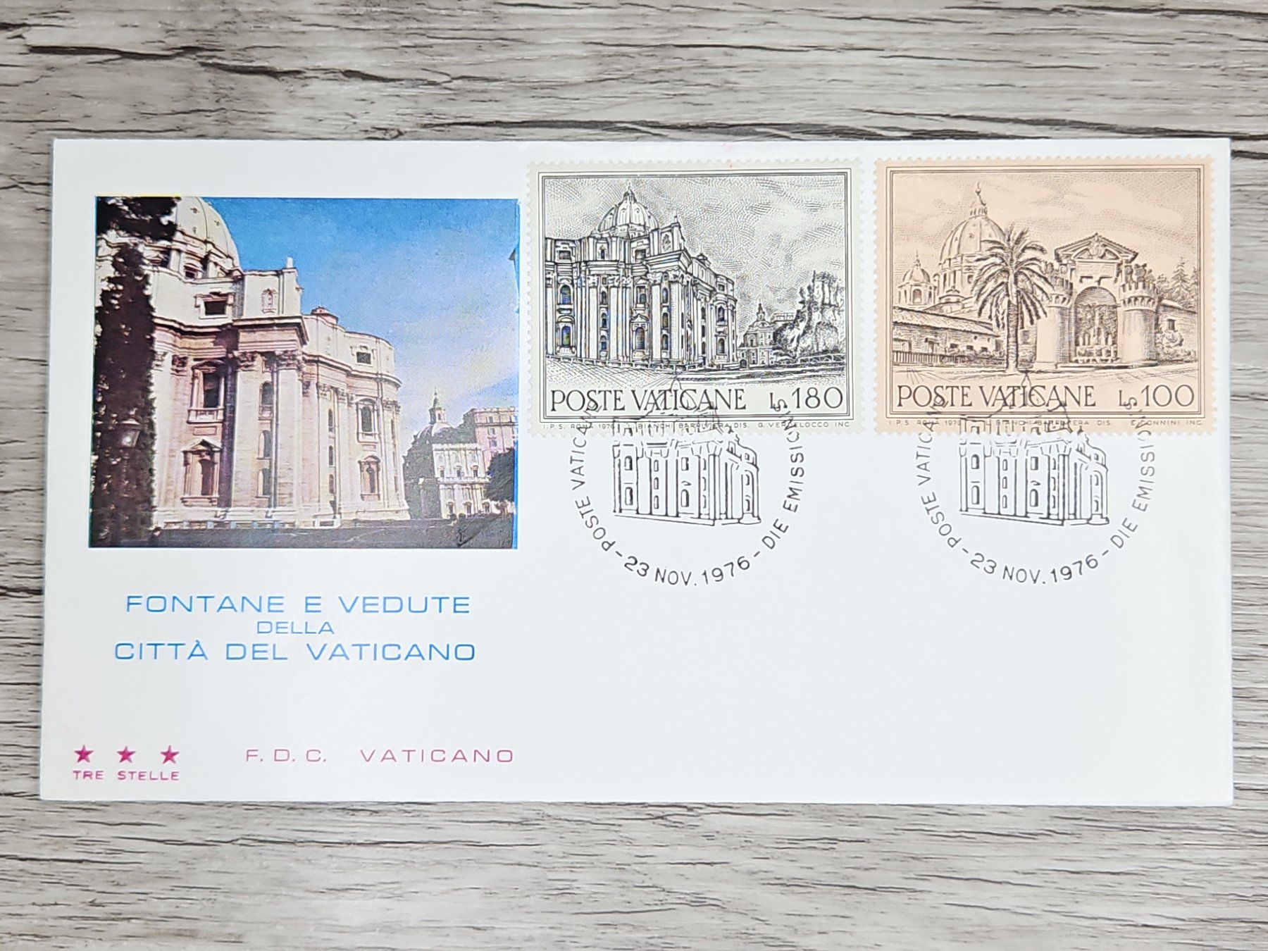 Tutti i francobolli: CL05 Enveloppe + Timbre Poste Vaticane 1976 – Usato da Cousset venduto da Patrick_Collections