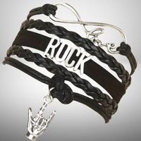 🖤 Das ultimative Statement: Das ROCK Leder Armband! 🌟💫