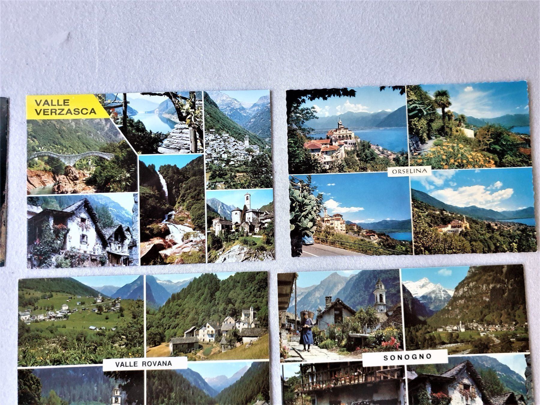 Cartoline postali: (168)  18 Postkarten vom Kanton Tessin – Usato da Schwarzhäusern venduto da Inot3 1