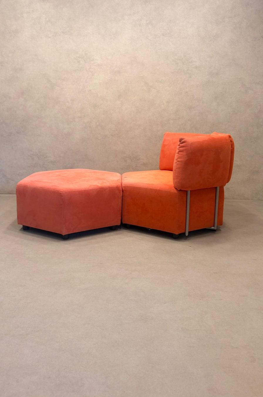 Poltrone: 6-eckiger Design-Sessel in Hexagon-Form mit Hocker – Usato da Rickenbach ZH venduto da Der-Insider 9