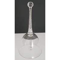 Vintage Tischglocke Glas verziert