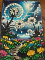 Notizheft-Notizbuch-Blumen-Erinnerungen-Painten-Selfmade