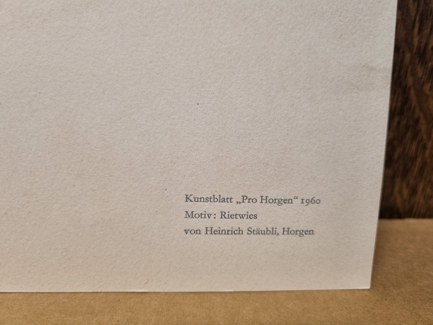 Grafica & Litografie: Heinrich Stäubli Handsigniert – Usato da Schaffhausen venduto da Leveron13 3